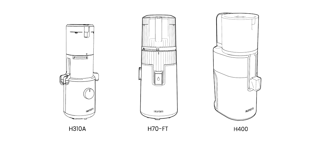 wyciskarki Hurom z serii EASY - H310A - H70 FT - H400