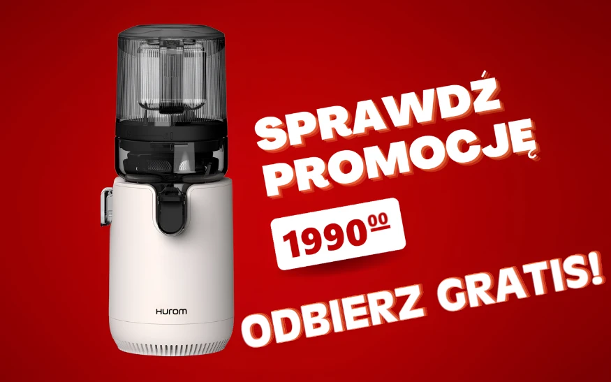 Hurom E50 + dystrybutor GRATIS z okazji Dnia Dziecka