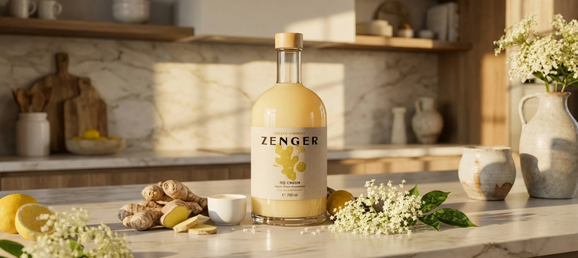 Imbirowy Shot 0,7 L – lewitująca butelka