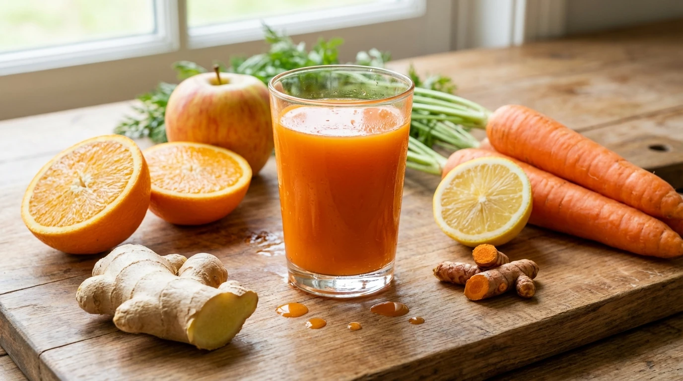 Jesienne soki na odporność z wyciskarki wolnoobrotowej Hurom – marchew, dynia, cytrusy