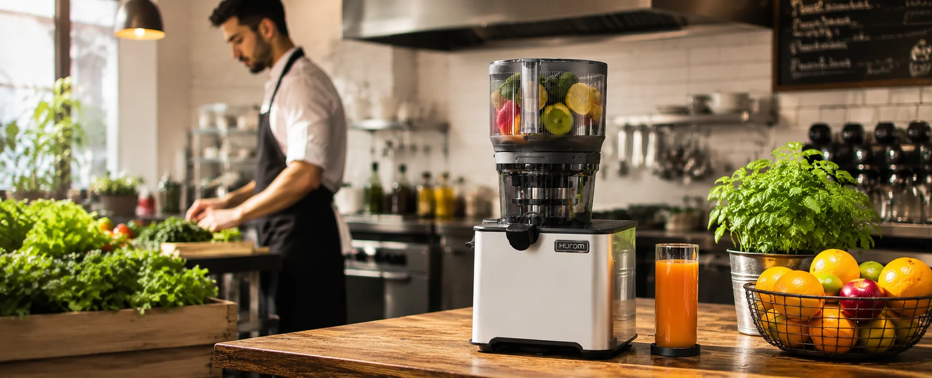 Profesjonalne wyciskarki Hurom do gastronomii w juice barze i restauracji