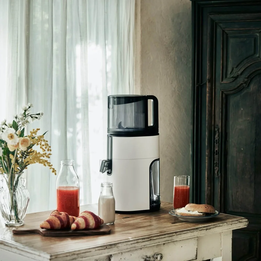 Hurom H400 w otoczeniu soków – inspiracja na domowe napoje cold press