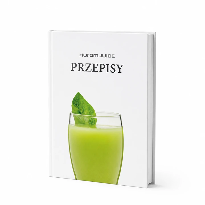 Książka z przepisami na soki Hurom — prezent w zestawie