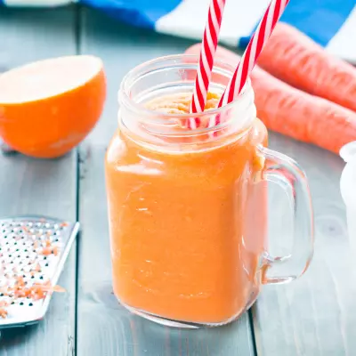 Carrot and orange smoothie