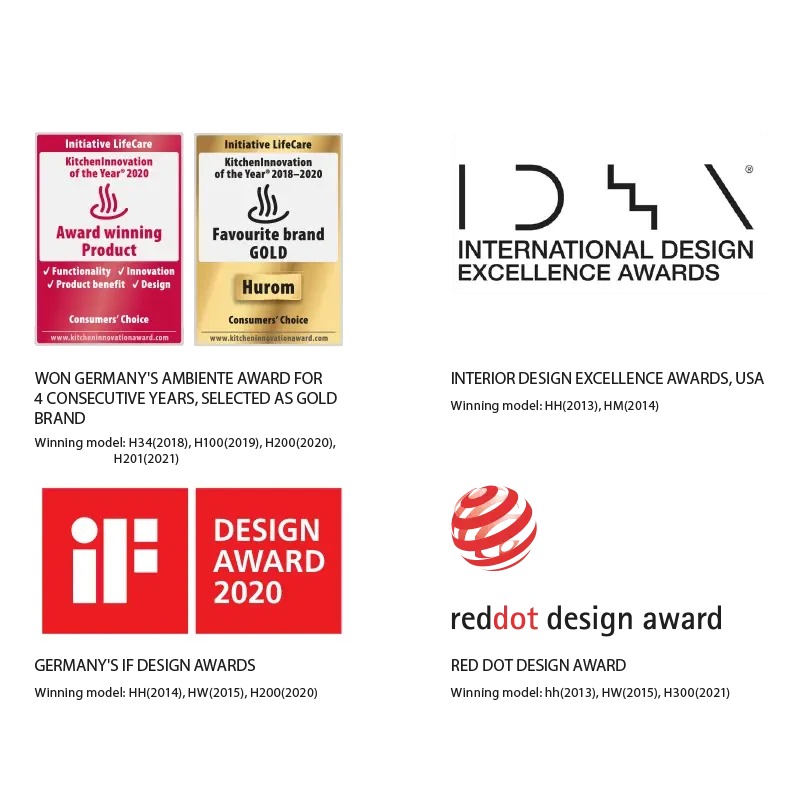 Nagrody Red Dot i iF Design dla Hurom