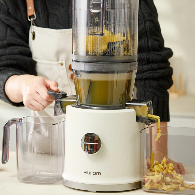 Hurom H80 ST - wyciskarka wolnoobrotowa do soków - biały marmur