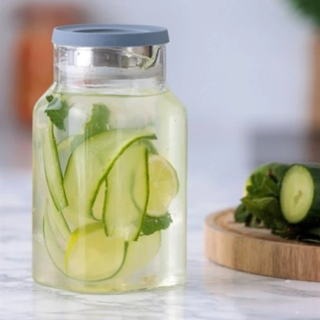 Dzbanek do napojów 1,2 l z pokrywką Fresh Store Kilner ze szkła borokrzemowego