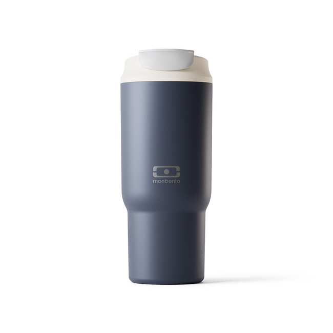 Monbento Travel Mug kubek termiczny 0,6 l ze słomką, Blue Infinity
