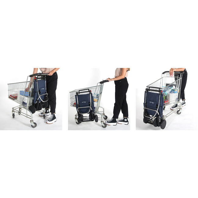 Rolser I-Max Urban MF 4L składany wózek na zakupy 43 l, 4 koła, khaki