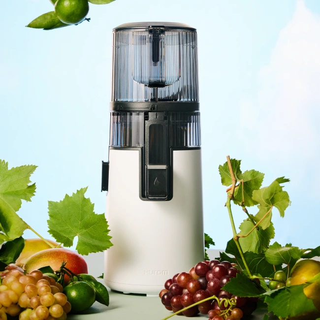 Wyciskarka Hurom H70 FT Tytanowa i Butelka na sok Smeg 500 ml