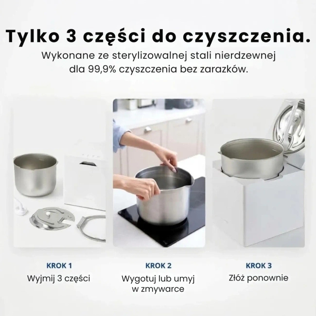 Carepod Cube Plus X50V, nawilżacz powietrza ze sterylizacją, chłodna i ciepła mgiełka, do 65 m²