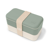Monbento Original lunchbox bento 1 l, dwa poziomy, Natural Green