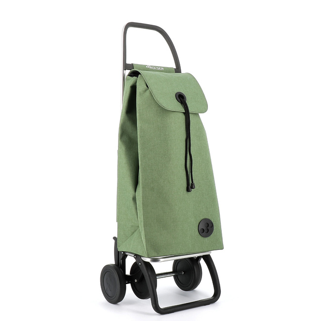 Rolser I-Max Tweed 4 wózek na zakupy 43 l, 2 lub 4 koła, zielony