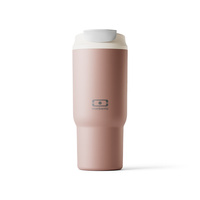 Monbento Travel Mug kubek termiczny 0,6 l ze słomką, Pink Moka