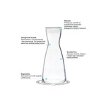 Glass Karafka123 1l - Dafi white