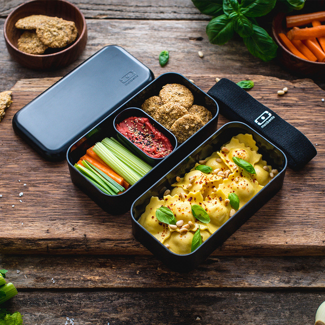 Monbento Original lunchbox bento 1 l, dwa poziomy, Black Onyx