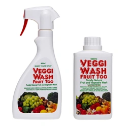Veggi Wash naturalny płyn do mycia warzyw i owoców, zestaw 2 w 1