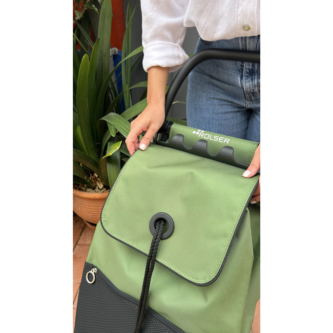 Rolser I-Max Urban MF 4L składany wózek na zakupy 43 l, 4 koła, khaki