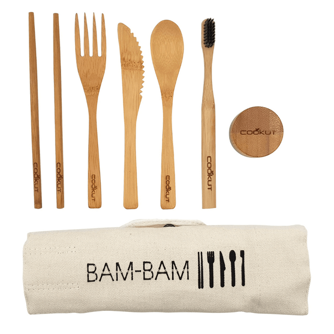 Zestaw bambusowych akcesoriów w etui - Cookut