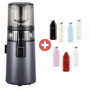 Wyciskarka Hurom H70 ST Tytanowa i Butelka na sok Smeg 500 ml