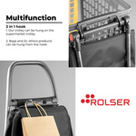 Rolser I-Max Urban MF 4L składany wózek na zakupy 43 l, 4 koła, khaki