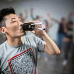 Monbento Positive M butelka na sok i wodę 0,5 l, Black Onyx
