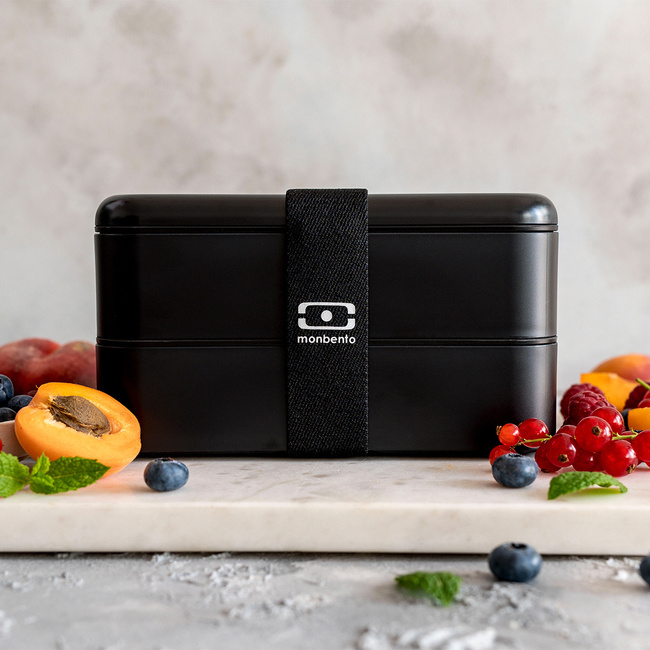 Monbento Original lunchbox bento 1 l, dwa poziomy, Black Onyx