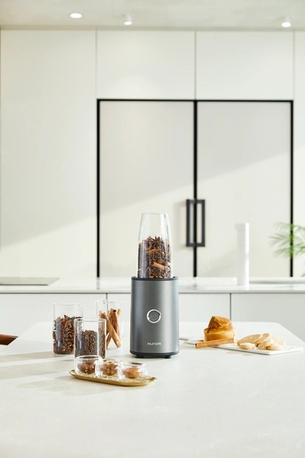 Hurom Personal Power Blender – osobisty blender kubkowy | 900 W, 20 000 obr./min, 3 butelki BPA-free, Tytanowy Szary