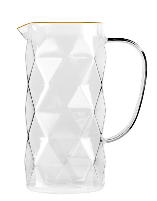 Vialli Design dzbanek Geo Gold 1,5 l ze złotym rantem