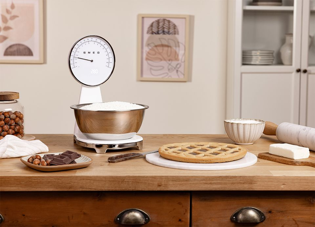Smeg waga kuchenna 50's Style, czarna, do 5 kg