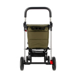 Rolser Basket Freno Polar 4B2 wózek na zakupy z hamulcem, torba 58 l, khaki