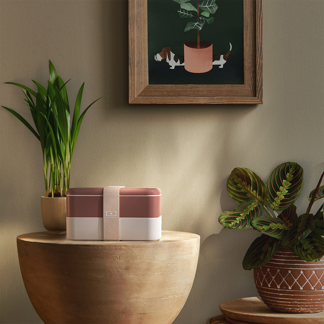 Monbento Original lunchbox bento 1 l, dwa poziomy, Rosa Moka