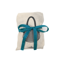 Torba na zakupy z naturalnej bawełny niebieska Cookut