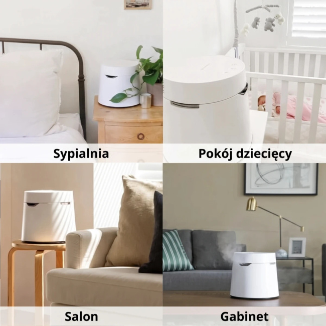 Carepod One, nawilżacz ultradźwiękowy ze stali nierdzewnej, do 46 m²