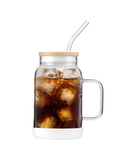 Słoik ze słomką Fuori 600 ml biały - Vialli Design