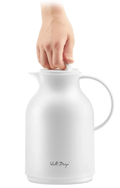 Termos z wkładem szklanym 1l Amo biały 27763 - Vialli Design