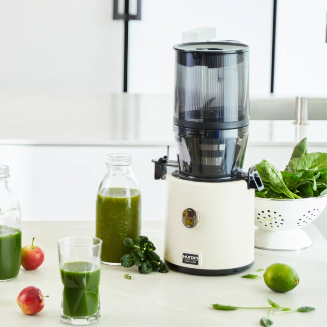 Wyciskarka  Hurom H330P Deep Ivory + Blender Kielichowy Hurom BL-E01 3w1