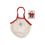 Natural cotton shopping bag red Cookut