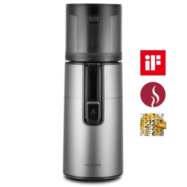 Wyciskarka Hurom H400 Titanium Grey i Butelka na sok Smeg 500 ml