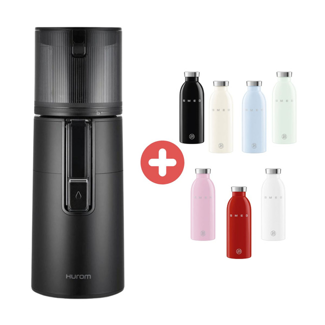 Zestaw Wyciskarka Hurom  i Butelka na sok Smeg 500 ml