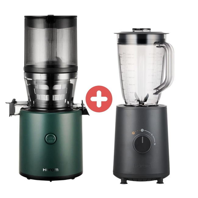 Wyciskarka Hurom H320N Deep Green + Blender Kielichowy Hurom BL-E01 3w1