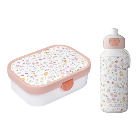 Zestaw Lunchbox z Bidonem Campus Flowers & Butterflies - Mepal