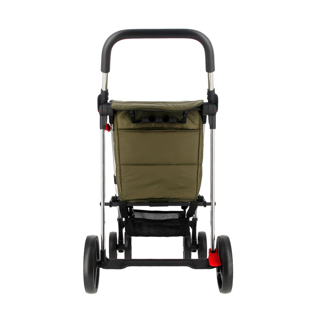 Rolser Basket Freno Polar 4B2 wózek na zakupy z hamulcem, torba 58 l, khaki