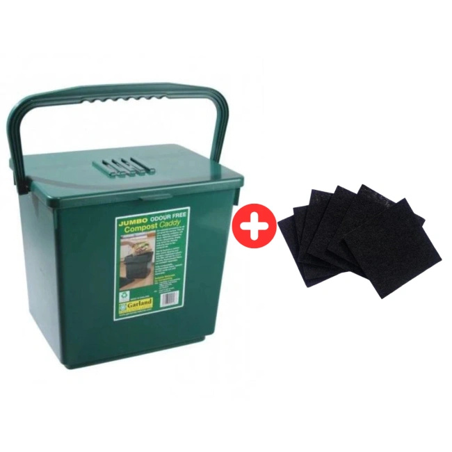 Kosz na odpady organiczne XL 30L – Garland + 6 filtrów węglowych