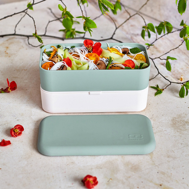 Monbento Original lunchbox bento 1 l, dwa poziomy, Natural Green