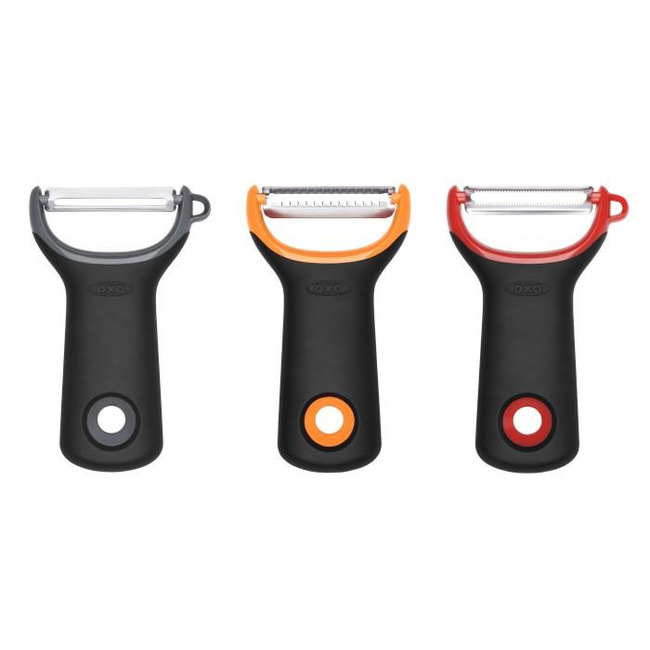 OXO Good Grips zestaw 3 obieraczek typu Y, czarne