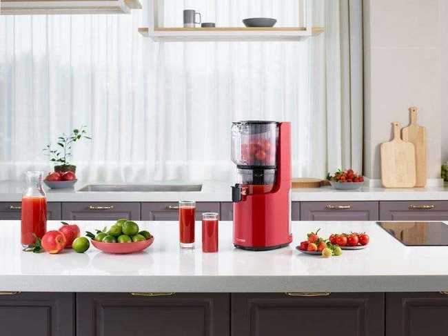 HUROM H200 All in One Gloss Red Slow Juicer