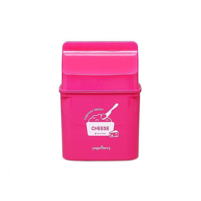 Serowar YogurBerry do wytwarzania sera, kolor różowy