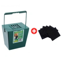 Bezzapachowy pojemnik na kompost Mini 5L – Garland + 6 filtrów węglowych