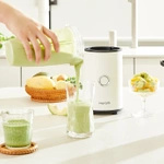 Hurom Personal Power Blender – osobisty blender kubkowy | 900 W, 20 000 obr./min, 3 butelki BPA-free, biały mat